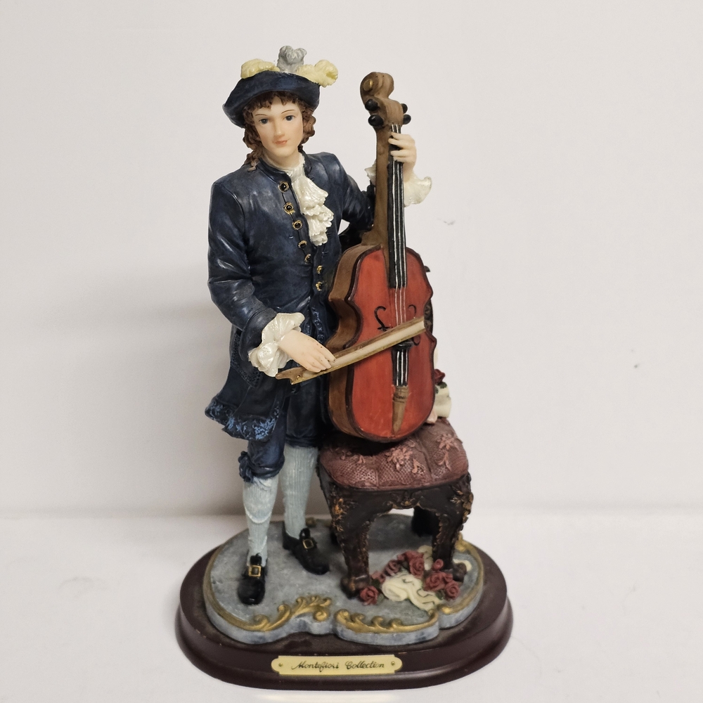 Montefiori Collection 12" Figurine – Elegant Musician with Cello (Italy Design)